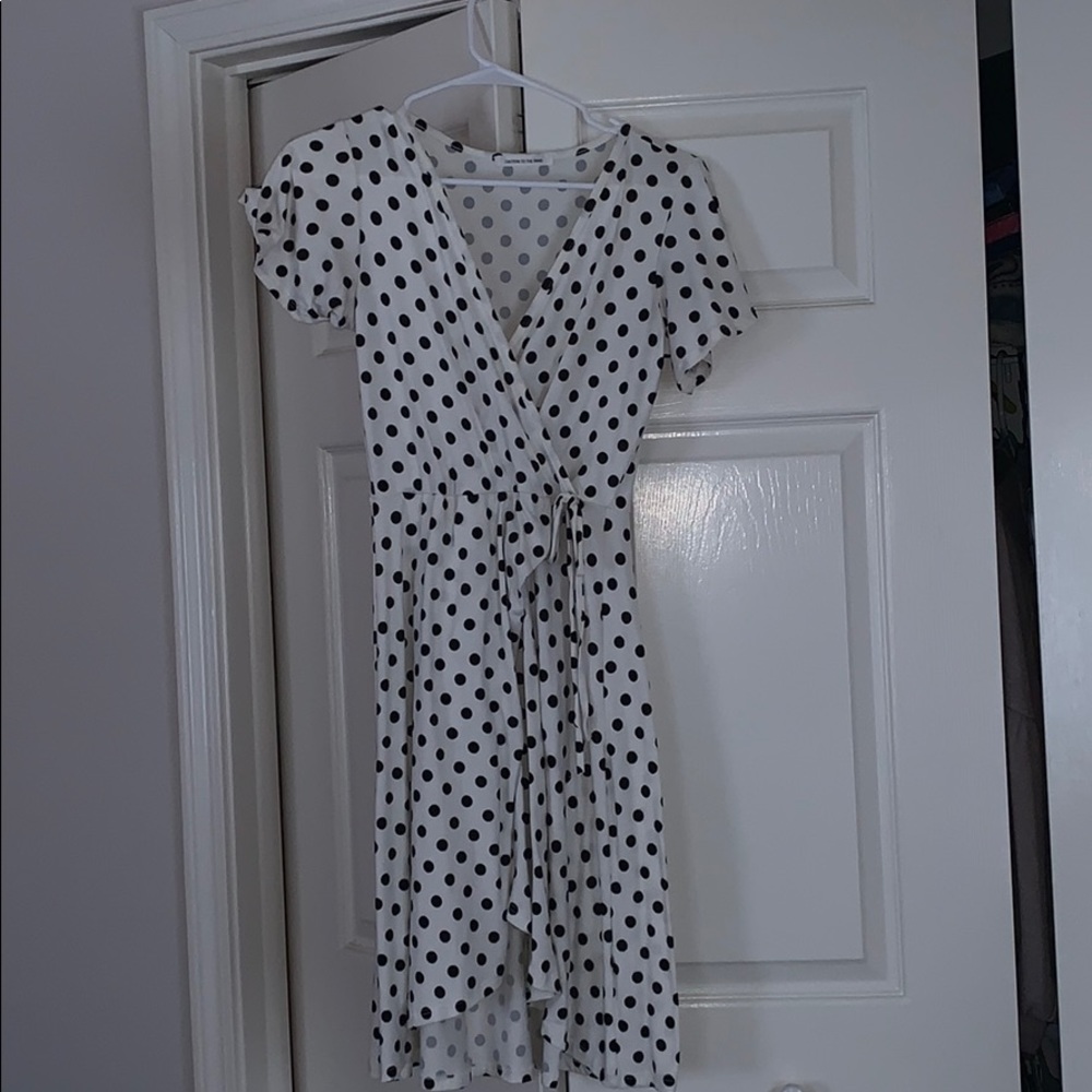 Polka Dot Wrap Dress